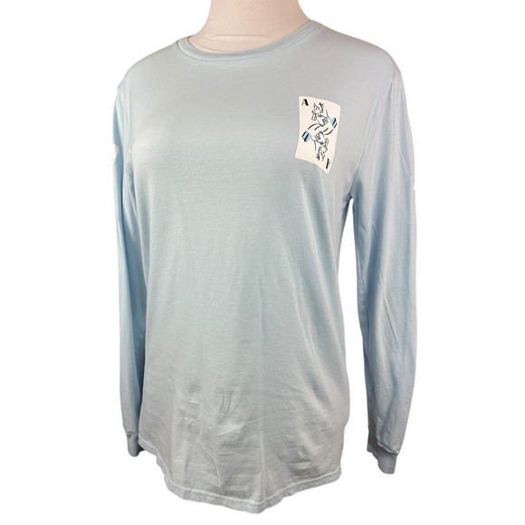 Our Universe Disney Alice in Wonderland Character Playing Cards LS T-Shirt Md - Picture 6 of 10